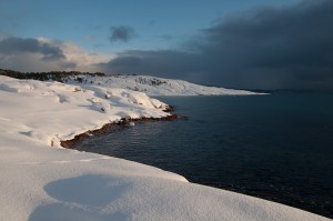 Île de Senja, Norvège, mi-février.